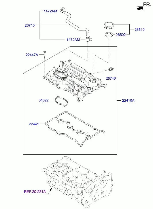 Cylinder Head Cover diagram