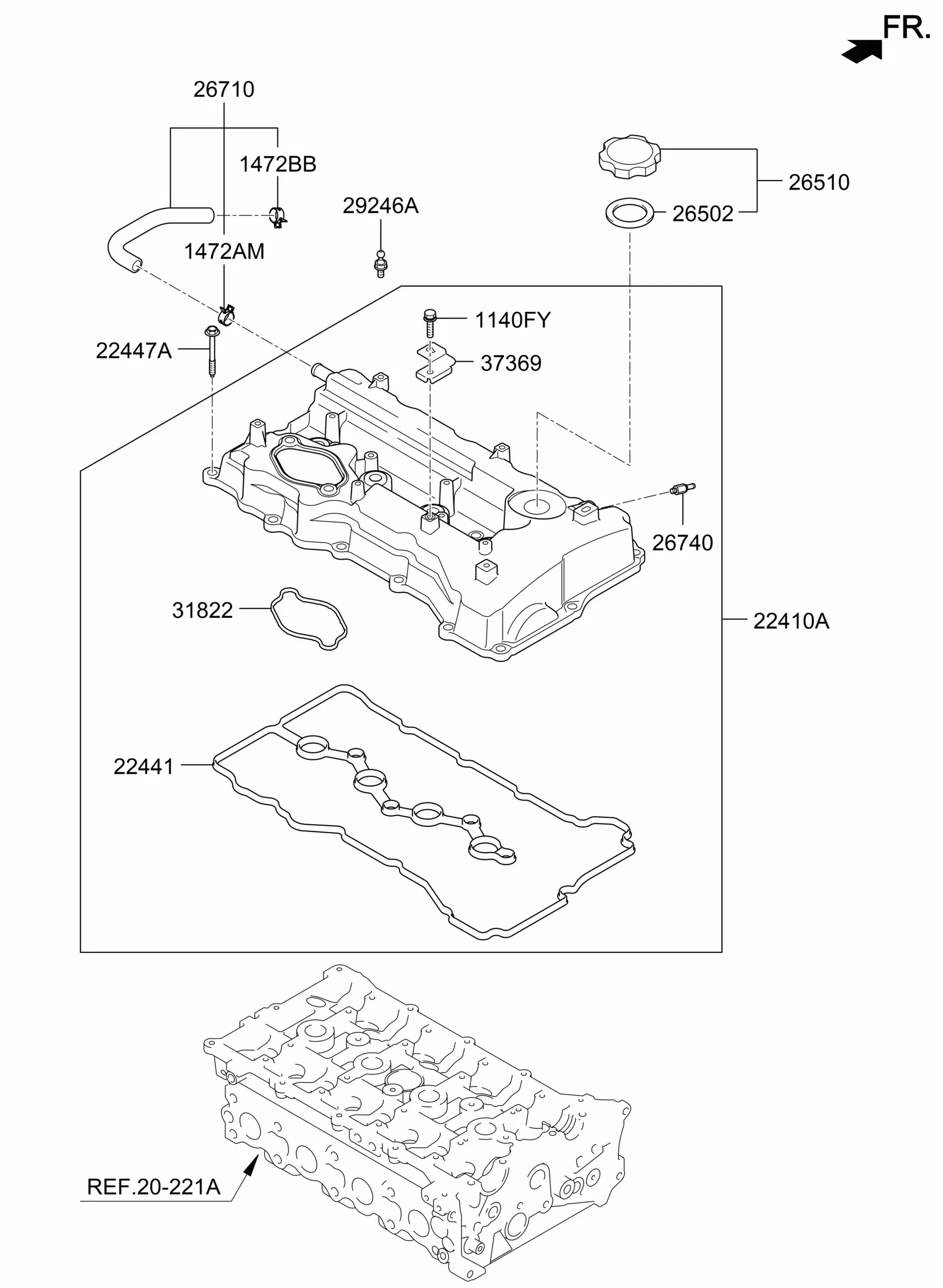 Cylinder Head Cover diagram