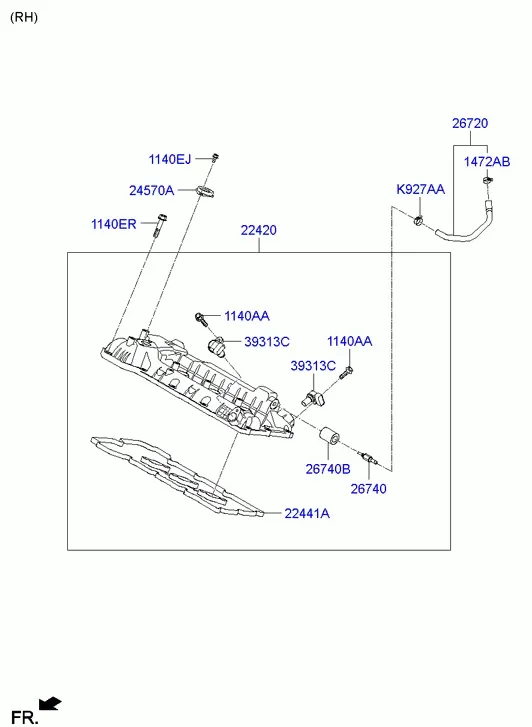 Cylinder Head Cover diagram