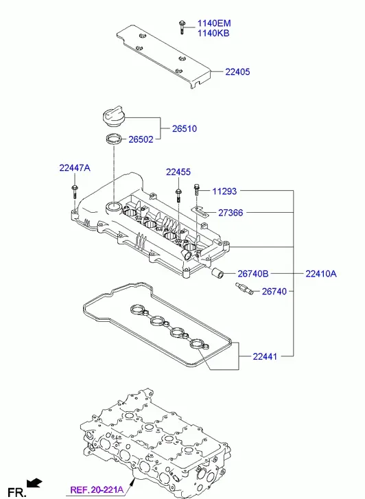 Cylinder Head Cover diagram