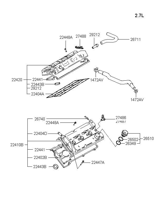 Cylinder Head Cover diagram