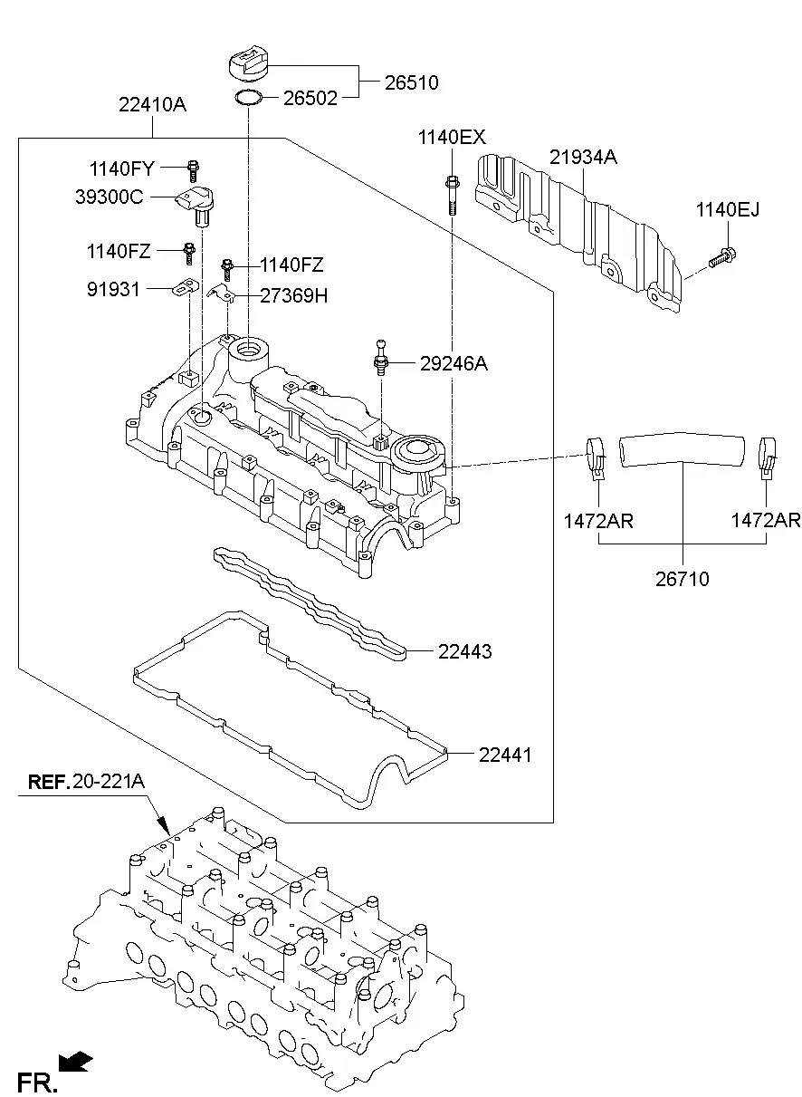Rocker Cover diagram