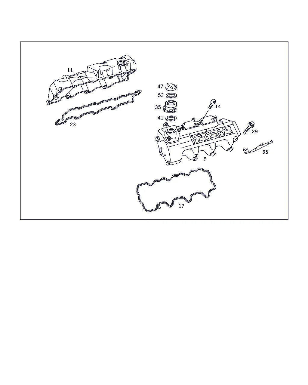 Крышка клапанного механизма diagram
