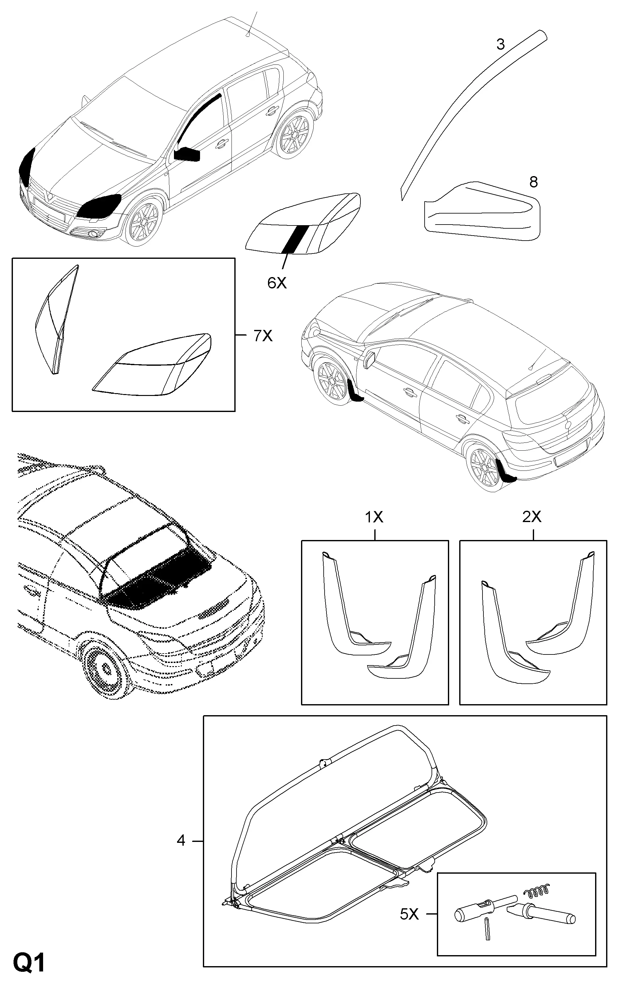 Side Mirror Cover diagram