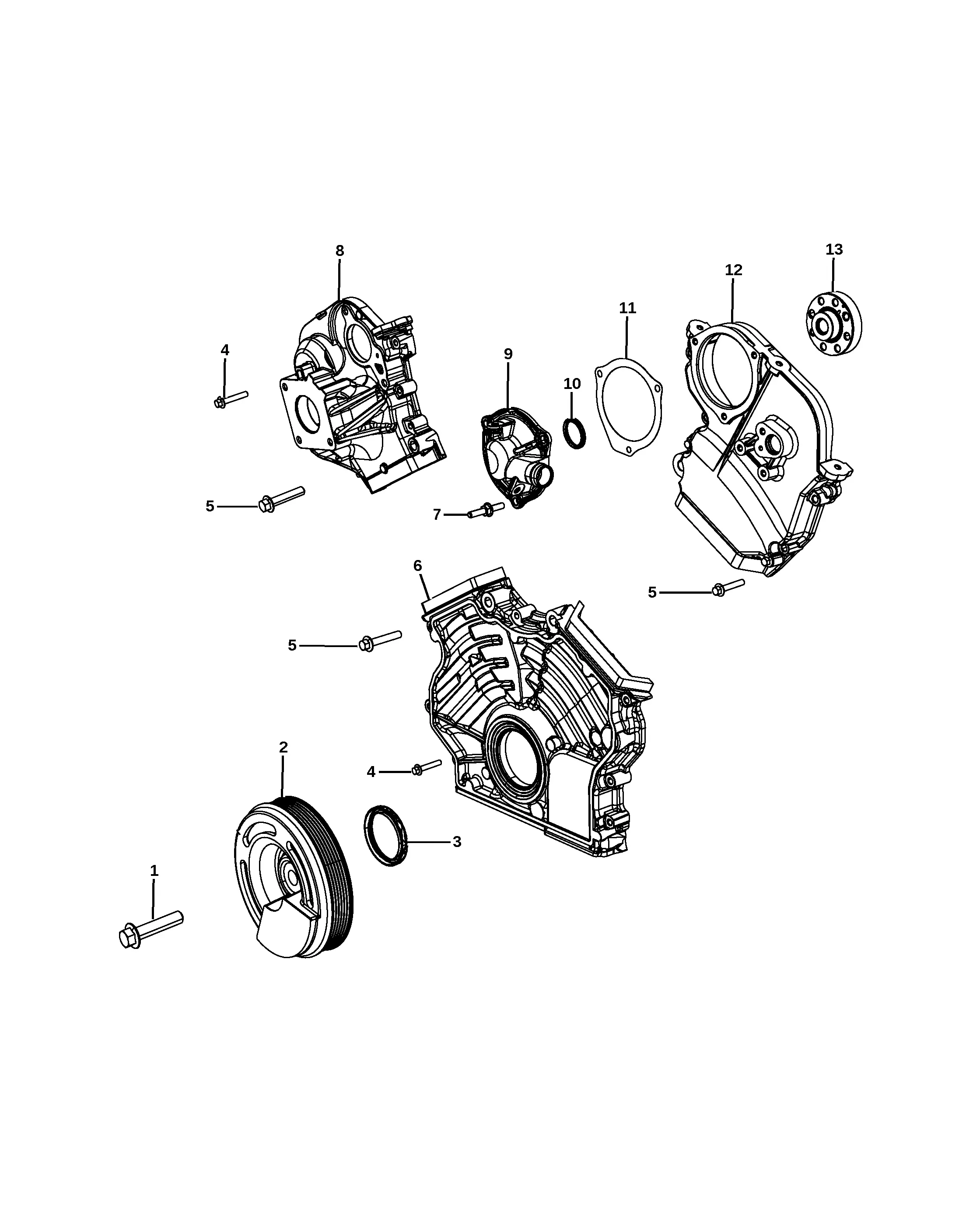 Timing Chain Cover diagram