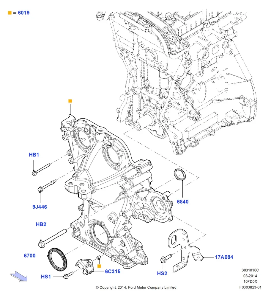 Timing Gear Covers diagram