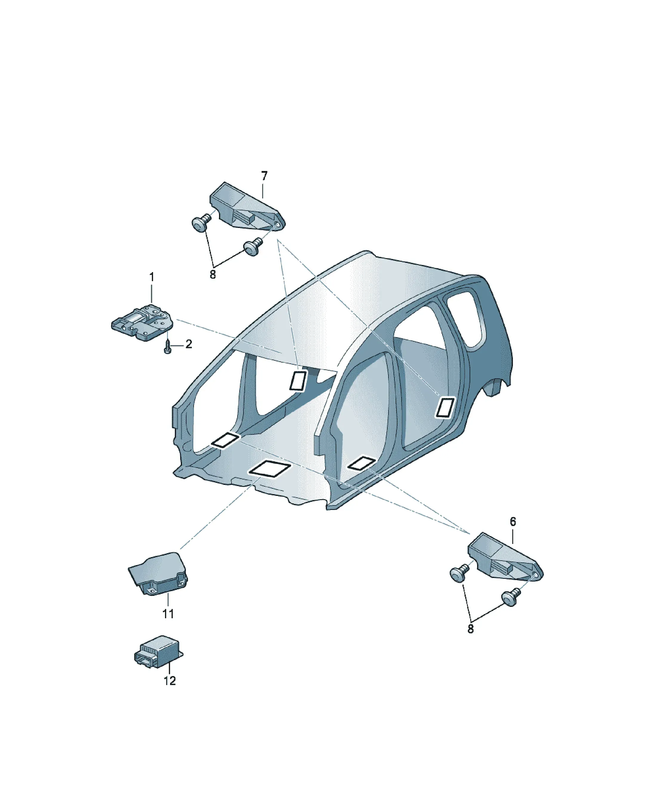 Acceleration sensor diagram