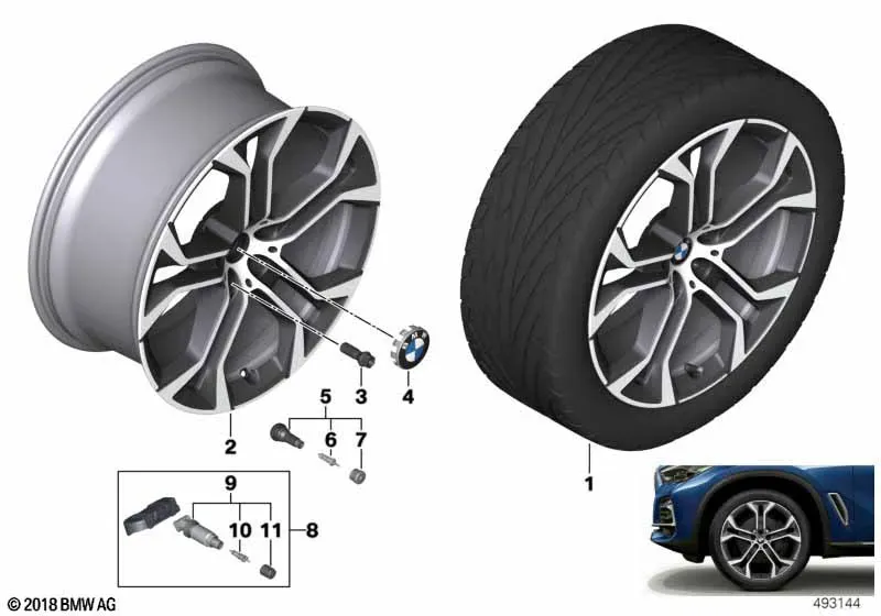Alloy Wheel Y-Spoke 744 diagram