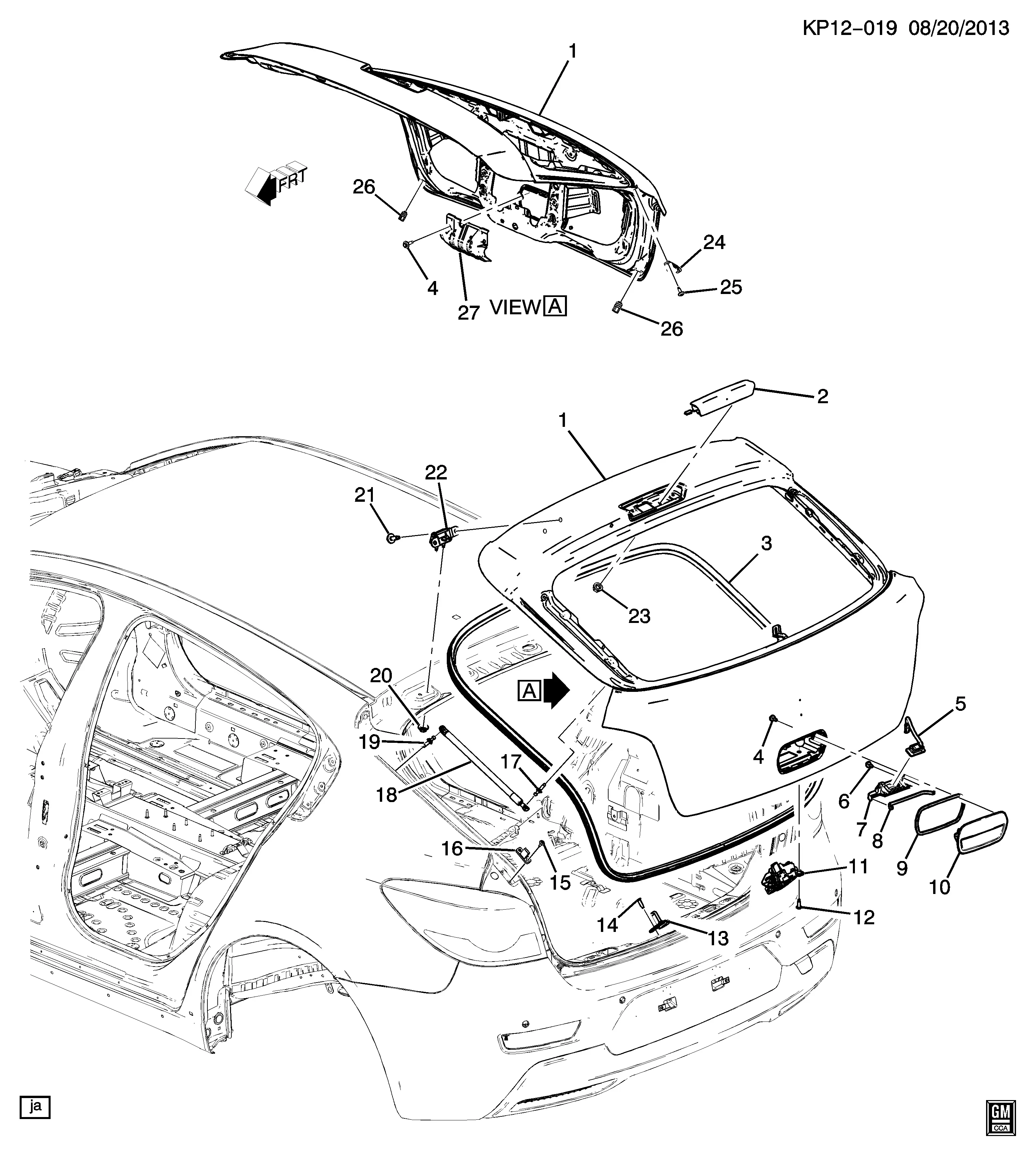 Liftgate diagram