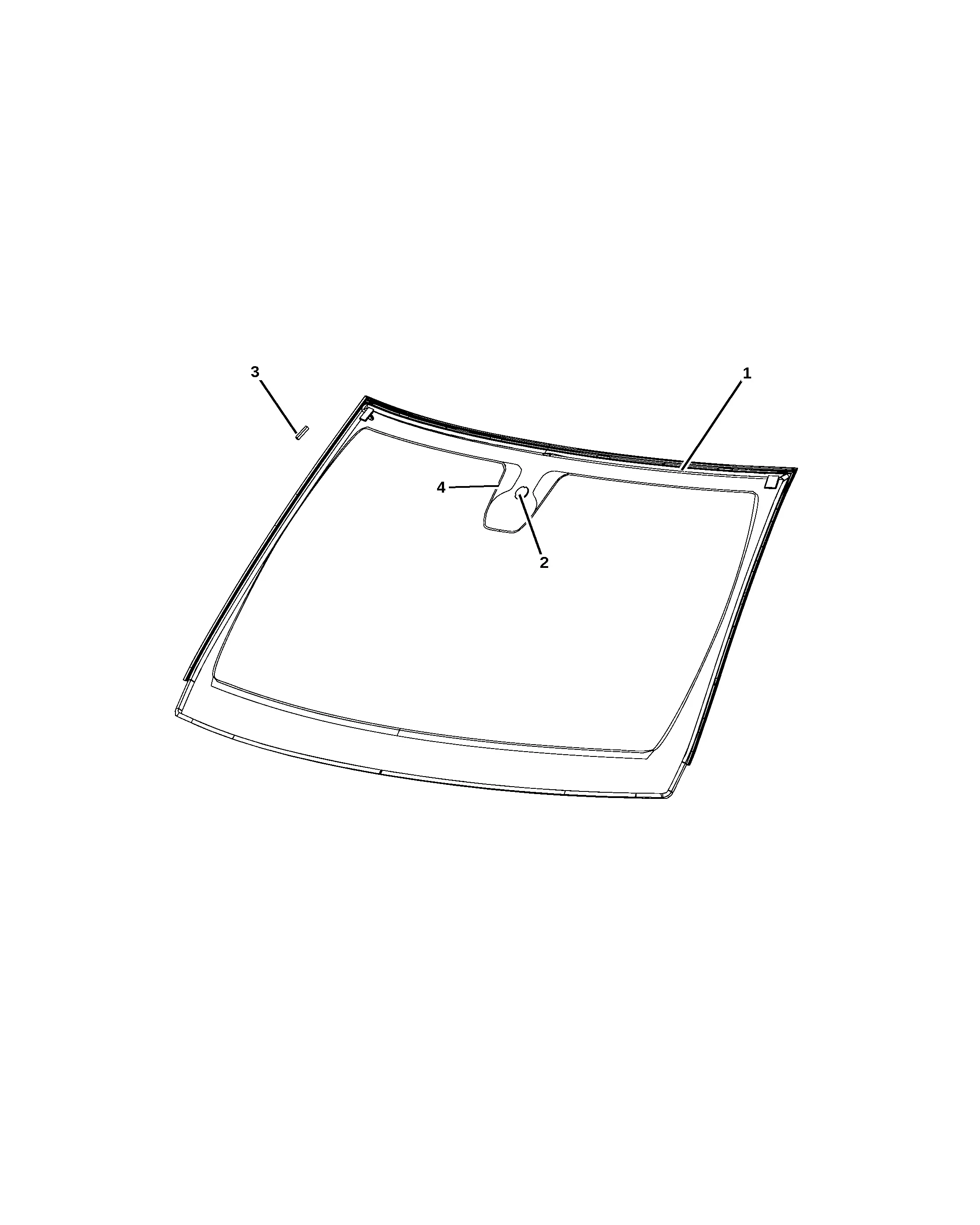 Windshield Glass diagram