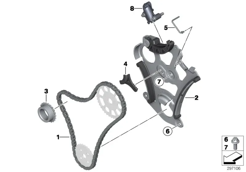 Oil pump drive diagram