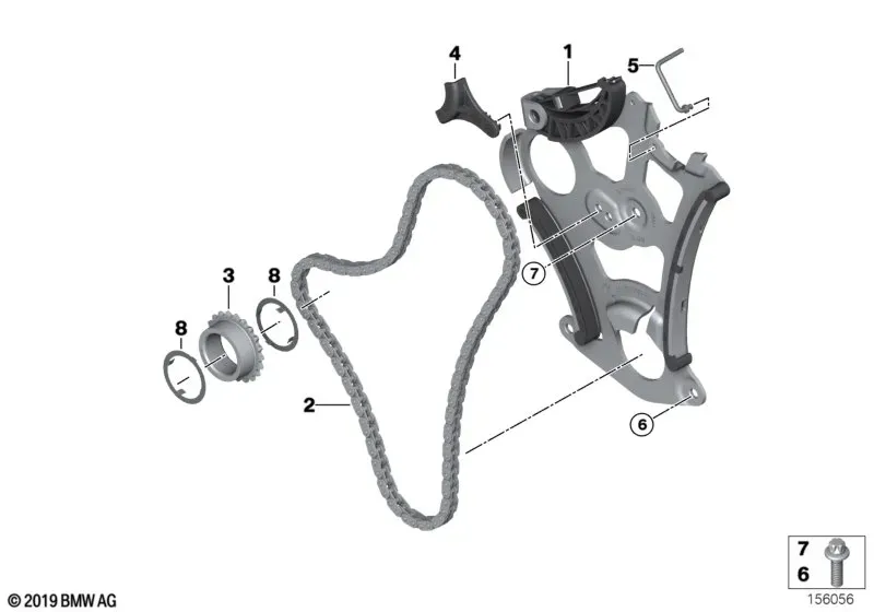 Oil pump drive diagram