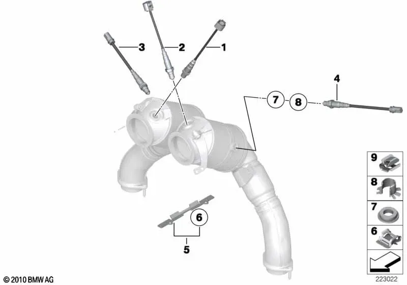 Oxygen Sensor and Mounting diagram