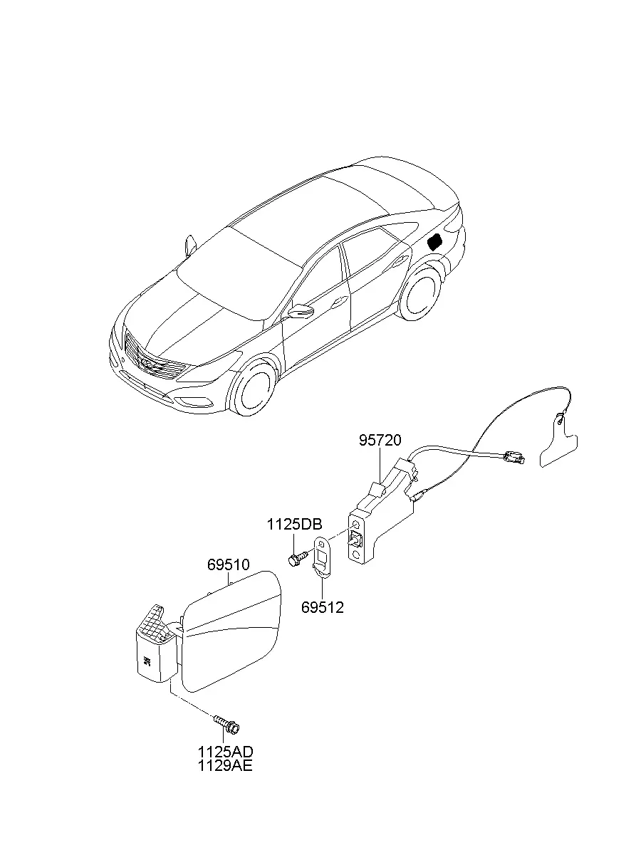 Fuel Filler Door diagram