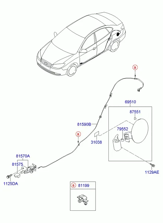 Fuel Filler Door diagram