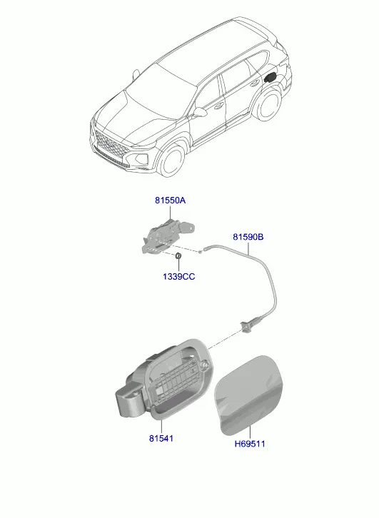Fuel Filler Door diagram