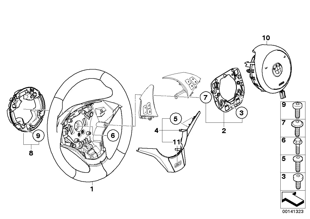 Steering wheel diagram