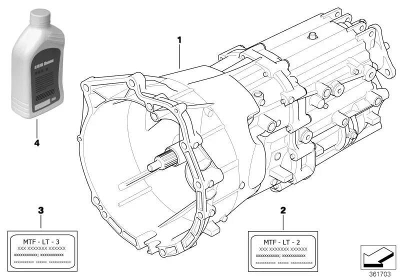 Manual transmission diagram