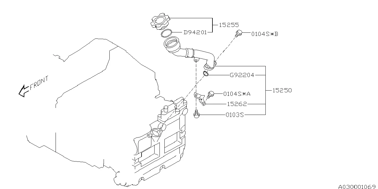 Oil Filler Duct diagram