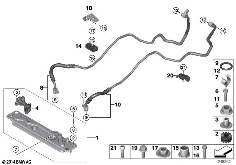 Маслоохладитель коробки передач diagram