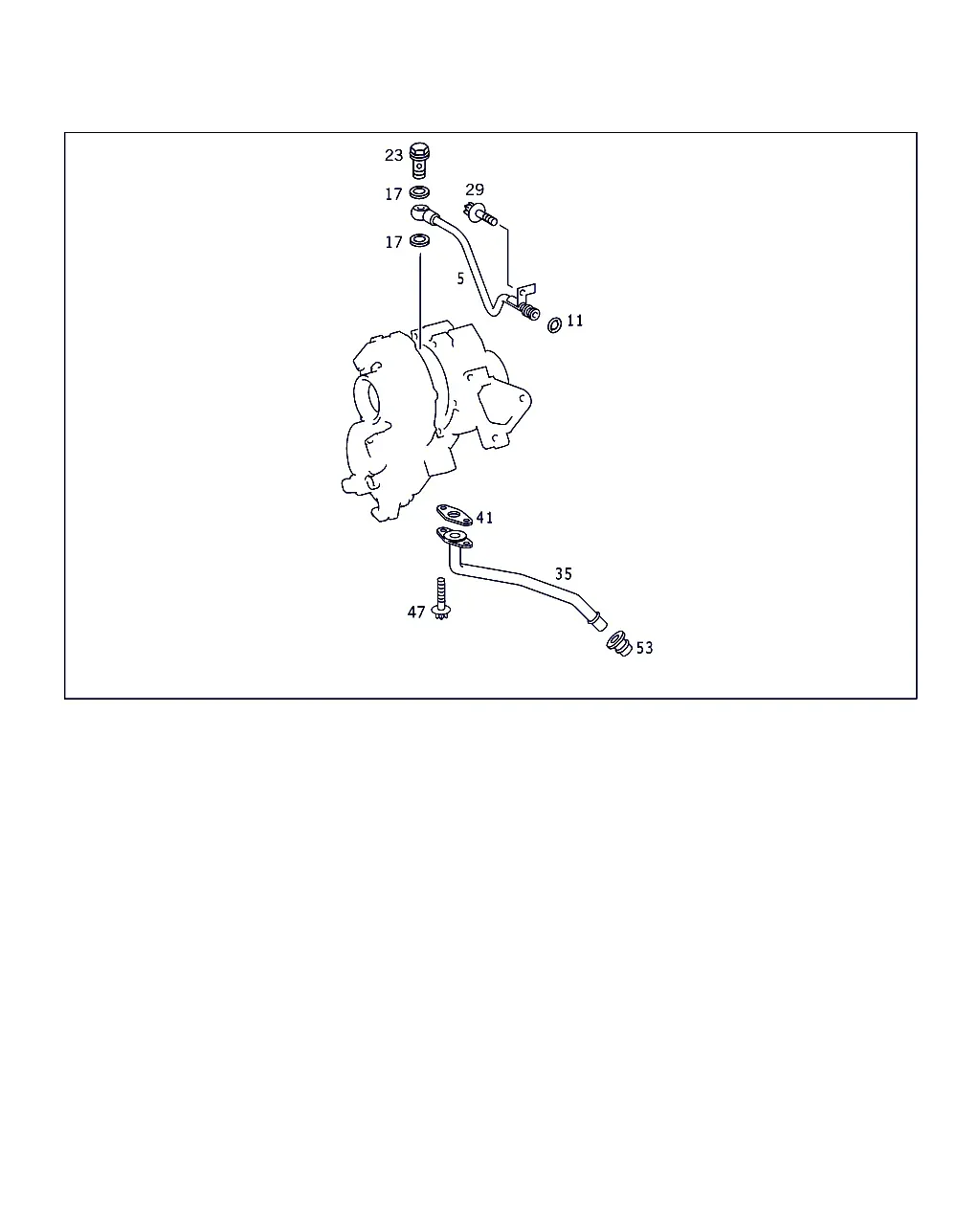 Turbocharger Oil Lines diagram