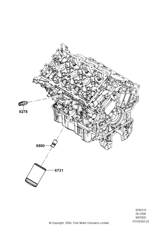 Oil Cooler and Filter diagram