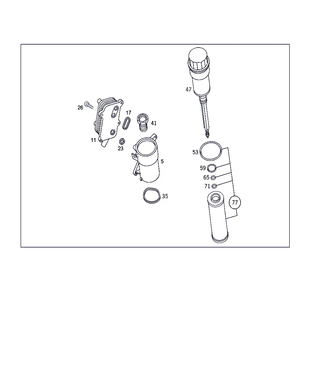 Oil Filter and Oil Cooler diagram