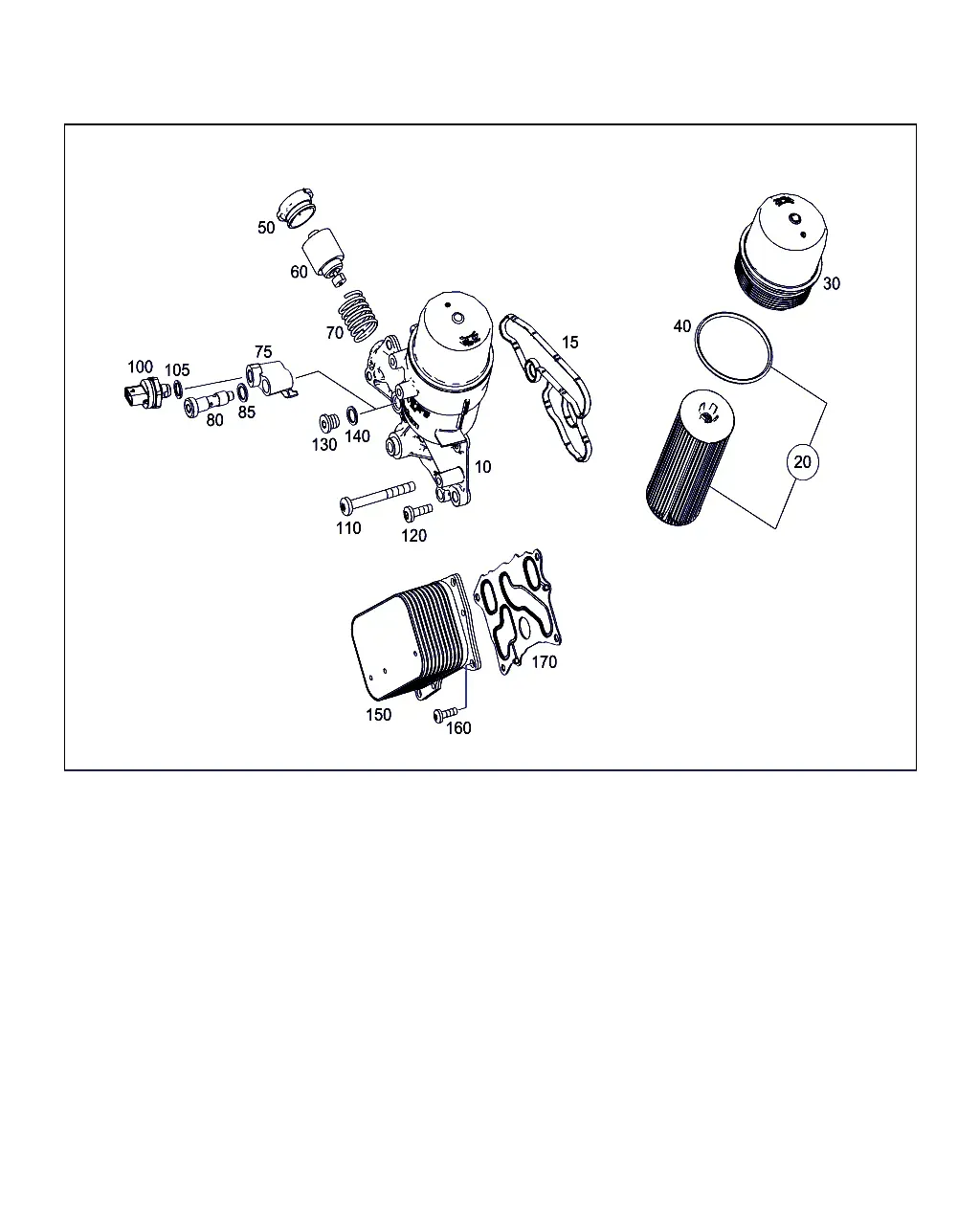 Oil Filter and Oil Cooler diagram