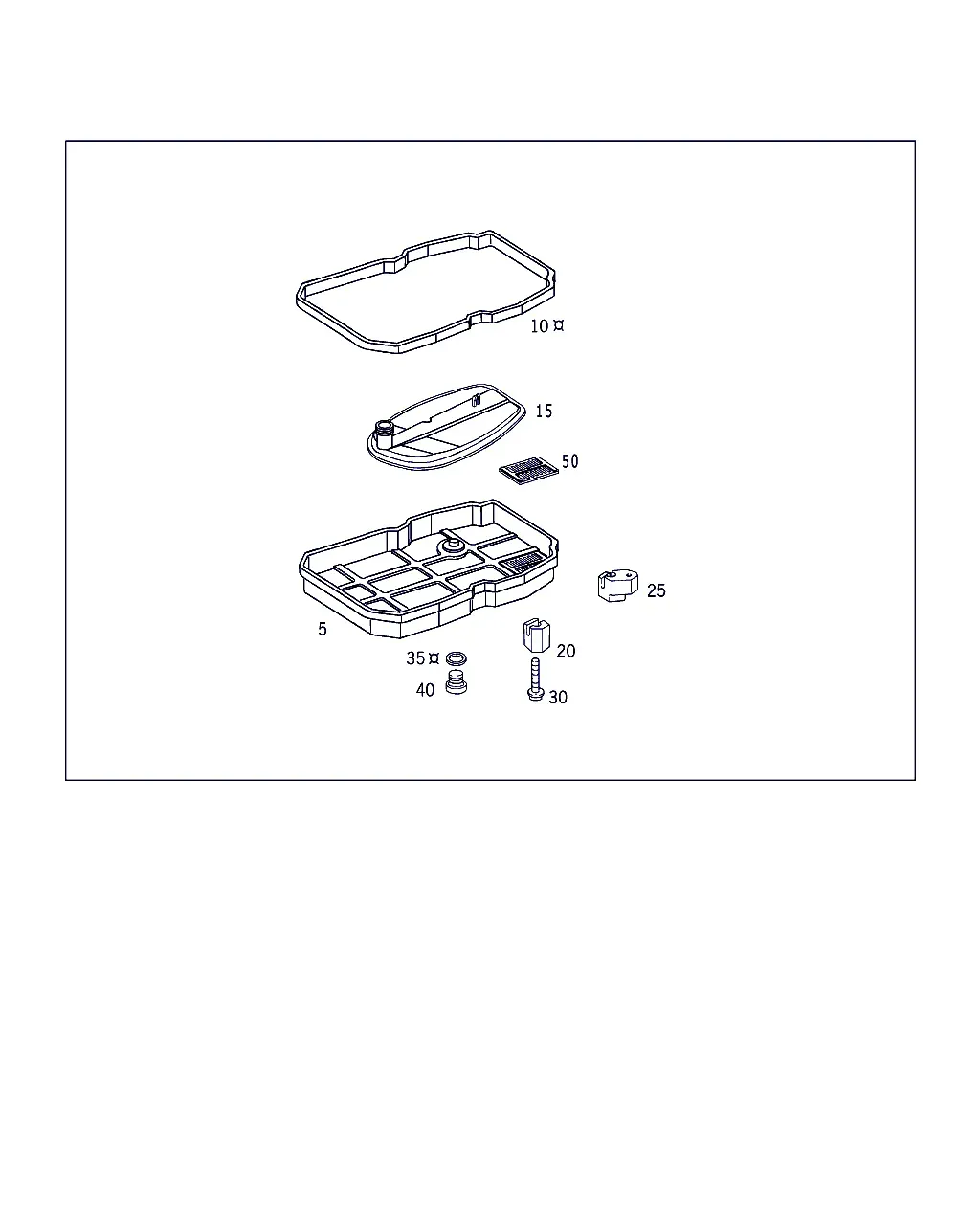 Automatic Transmission Oil Pan and Filter diagram