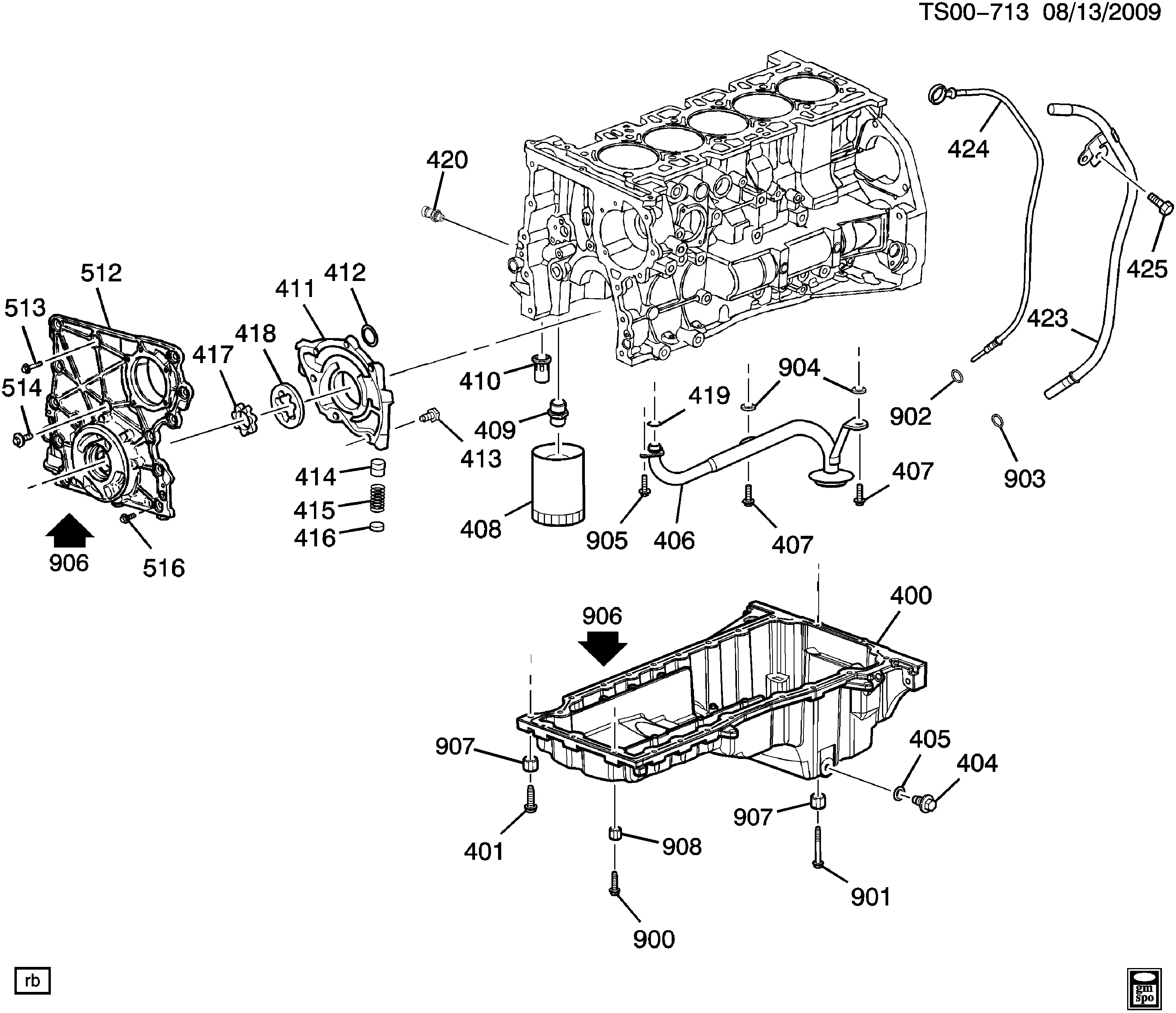 Oil Pump & Oil Pan diagram