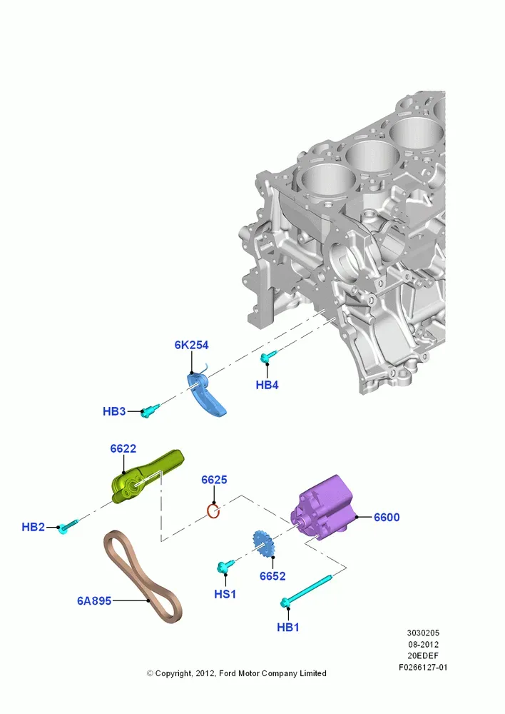 Oil Pump and Drive Chain diagram