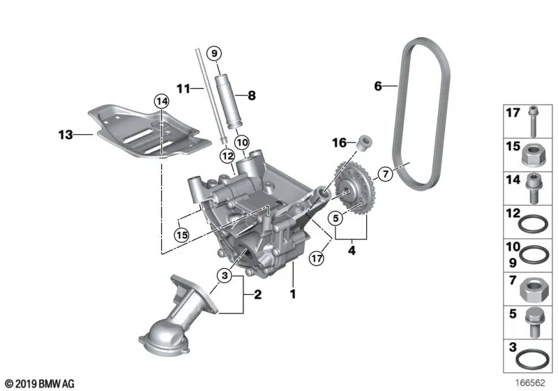 Oil Pump and Drive diagram