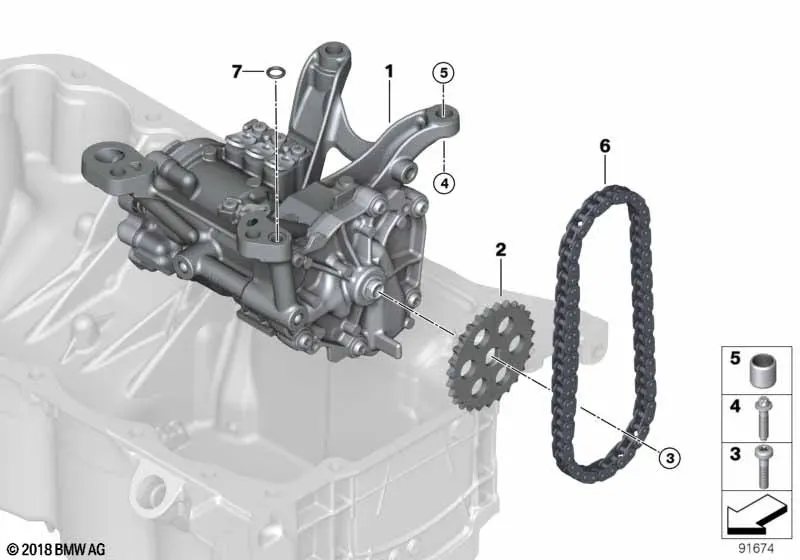 Oil Pump and Drive diagram