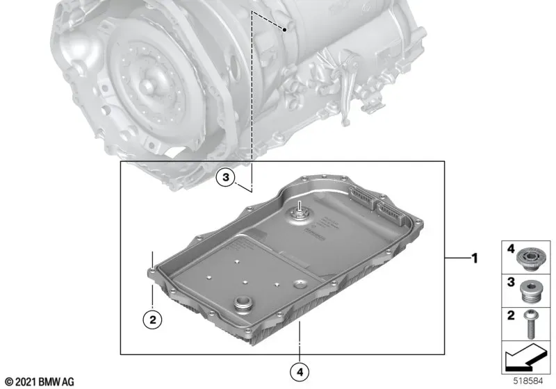 Схема «Масляный поддон АКПП GA8HP76X»