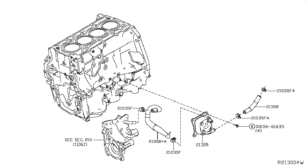 CVT Oil Cooler diagram