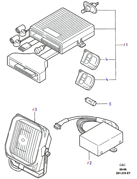 Anti-theft system diagram