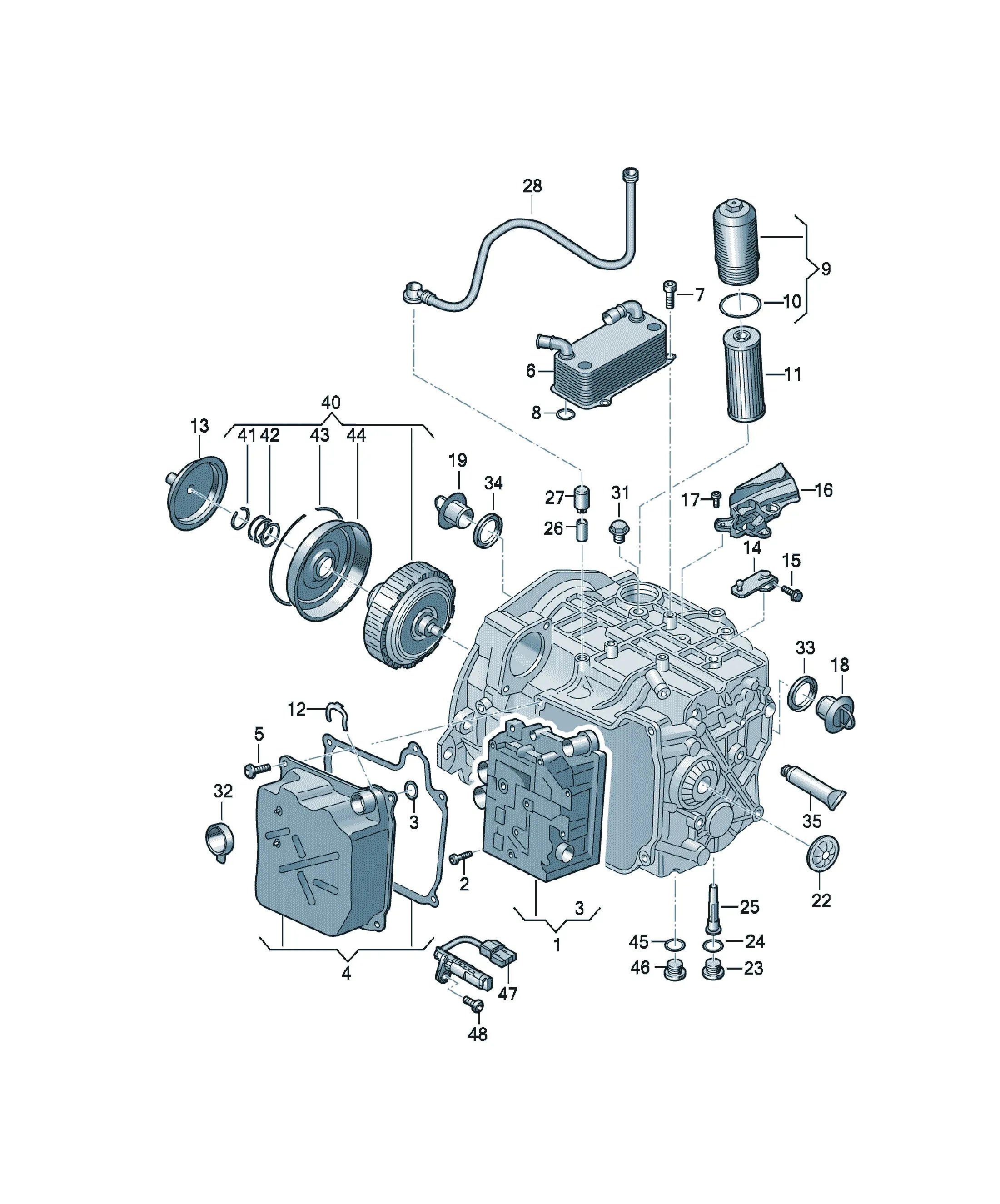 Automatic transmission mechatronic diagram