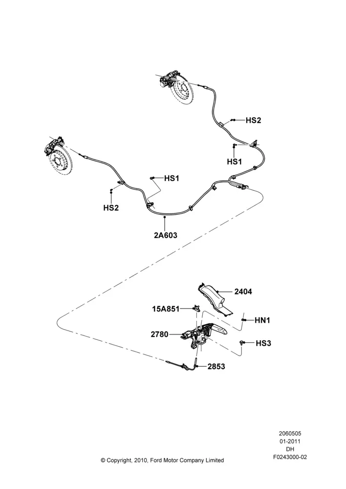 Mechanical Parking Brake diagram