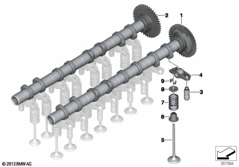 Механизм газораспределения diagram