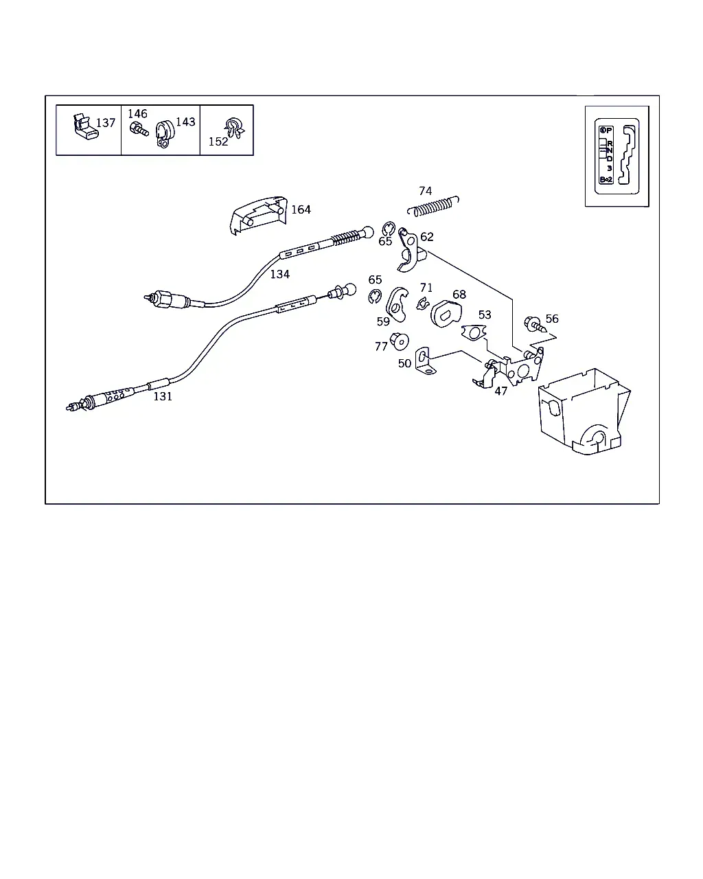 Automatic Transmission Shifter diagram