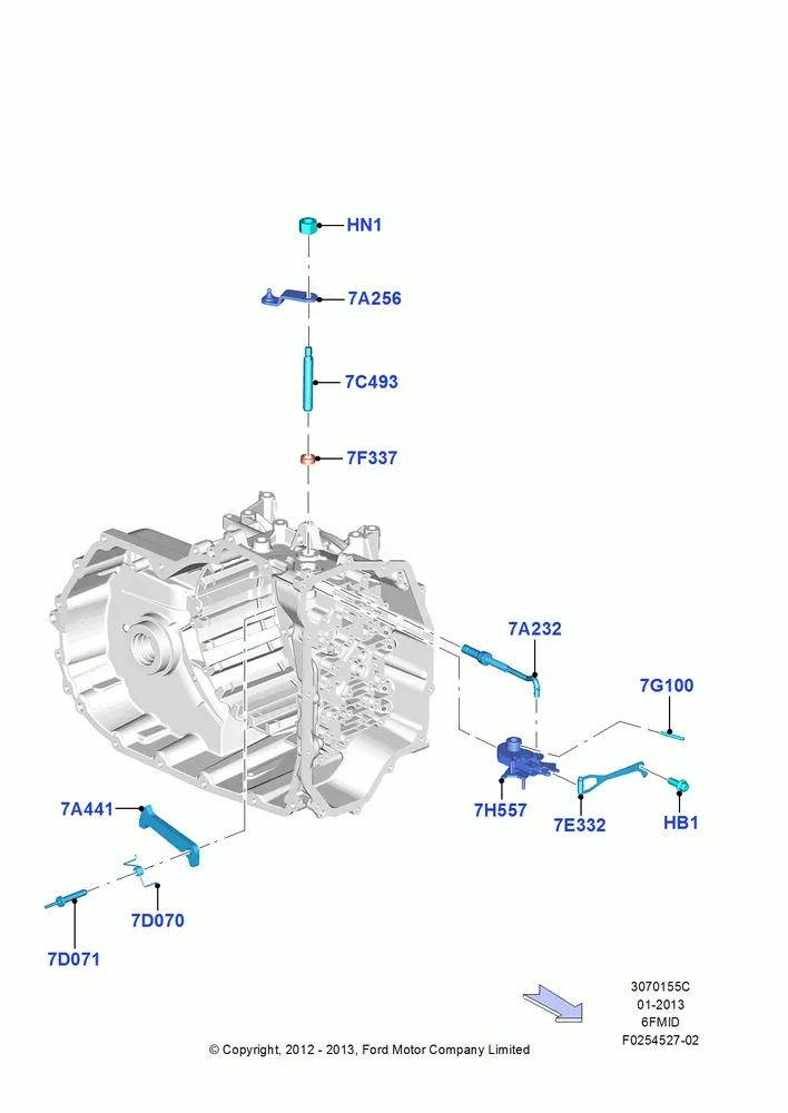 Automatic Transmission Control Mechanism diagram