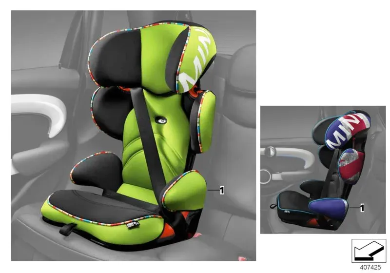 Child seat diagram