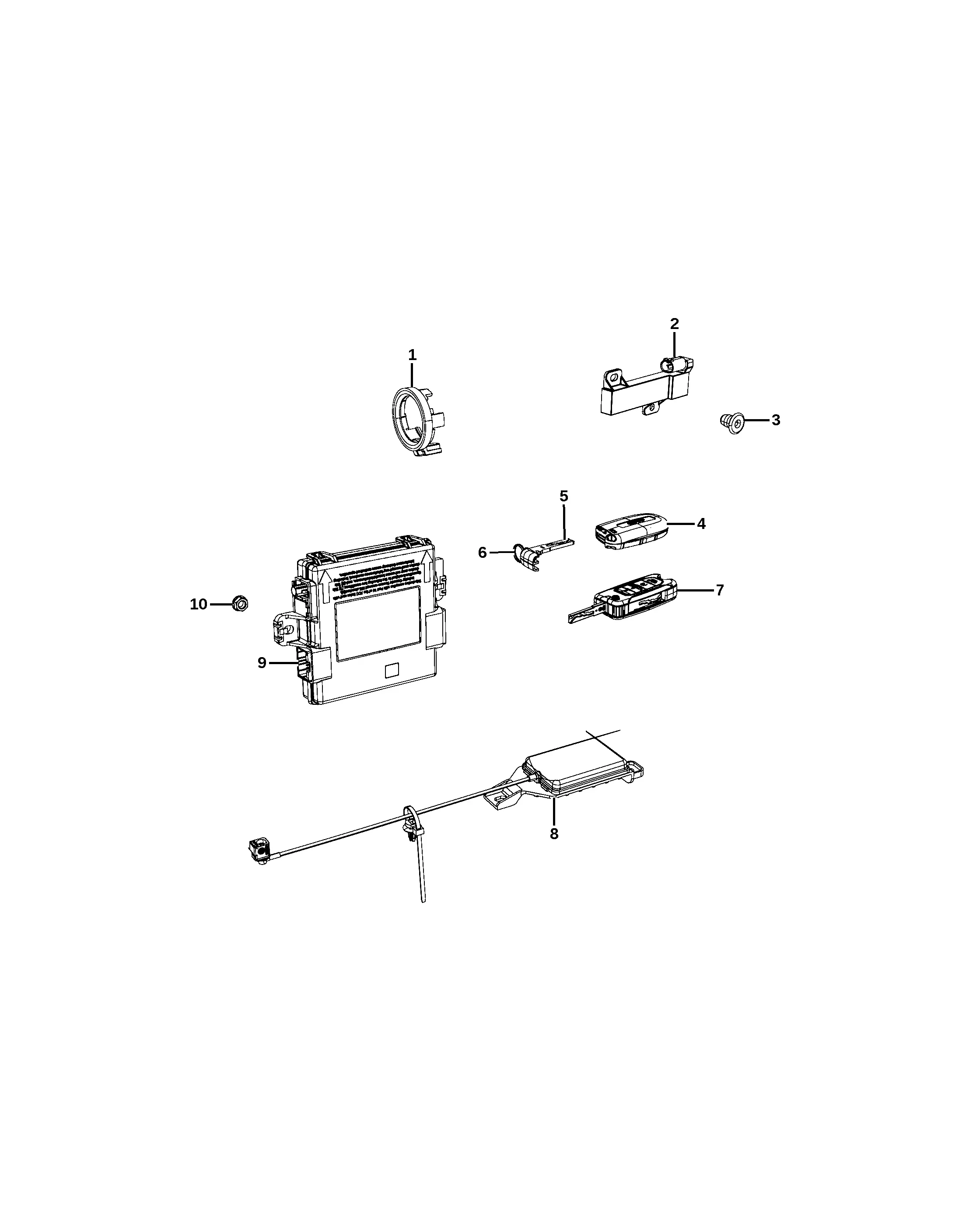 Remote entry system diagram