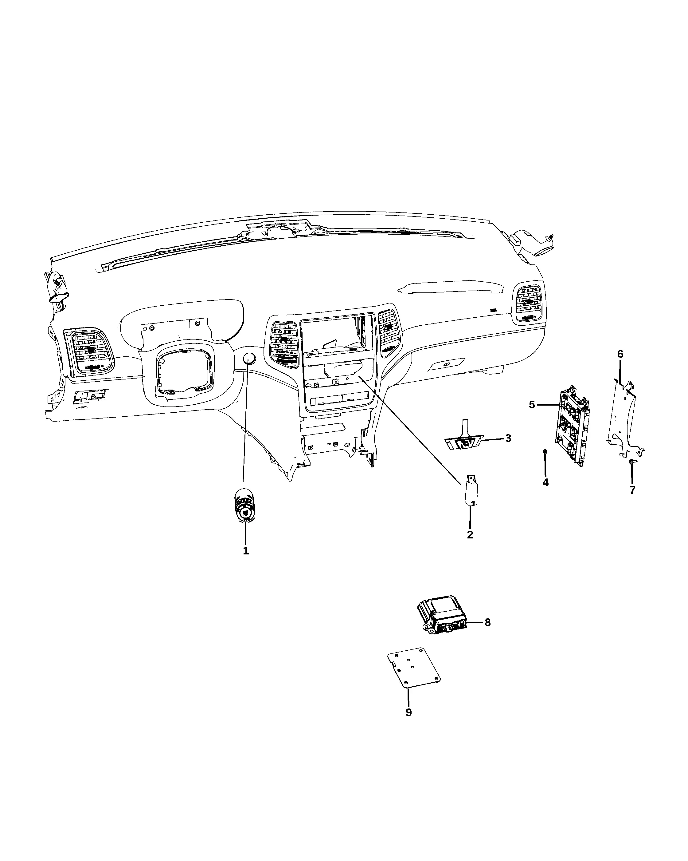 Instrument Panel Modules diagram