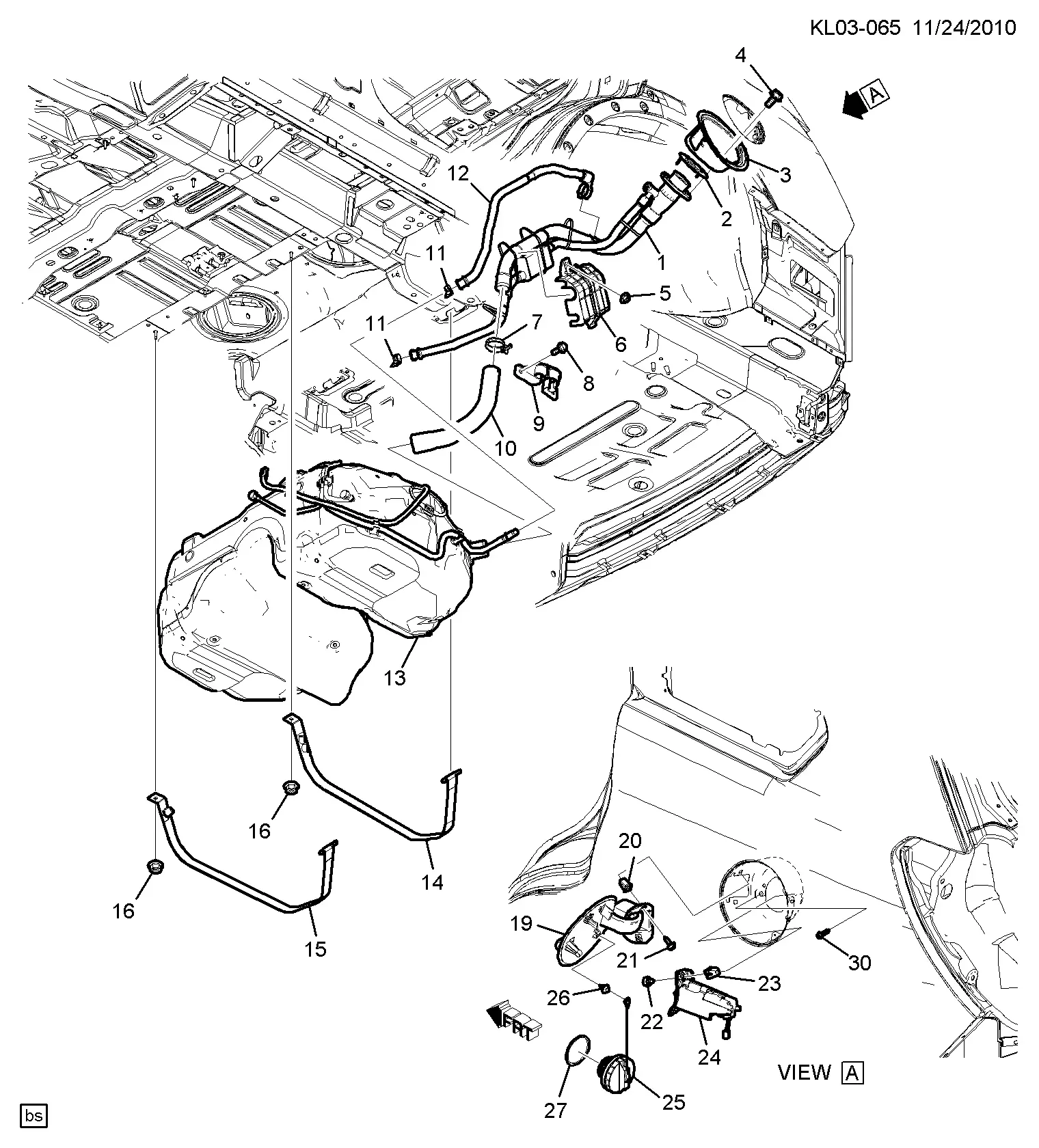 Diesel Fuel Tank Mounting diagram