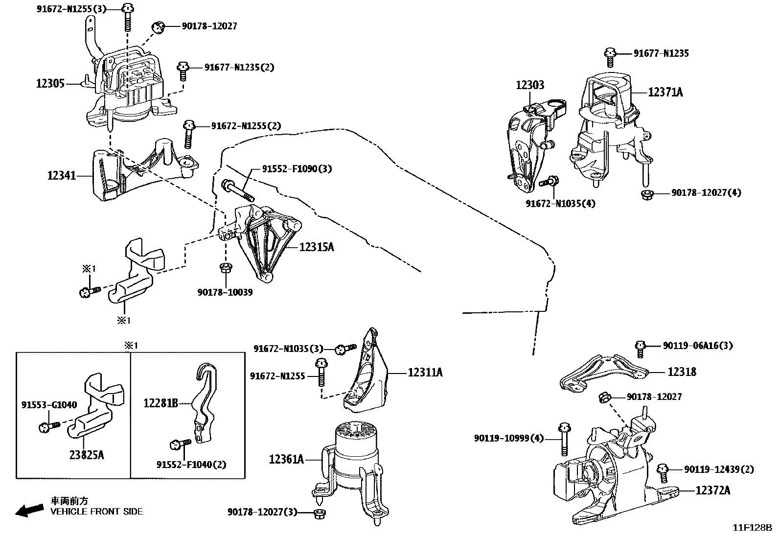 Engine mount diagram