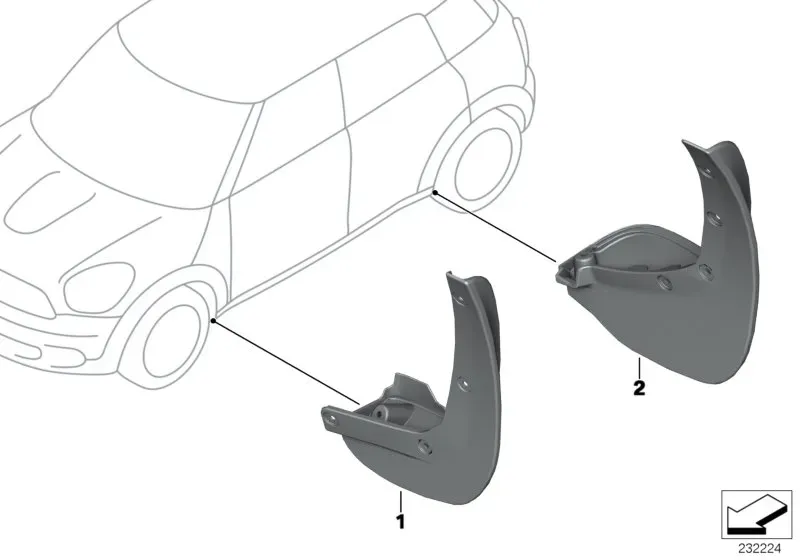 Mud flaps diagram