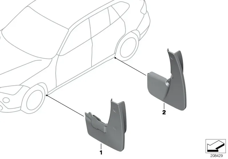 Mud flaps diagram