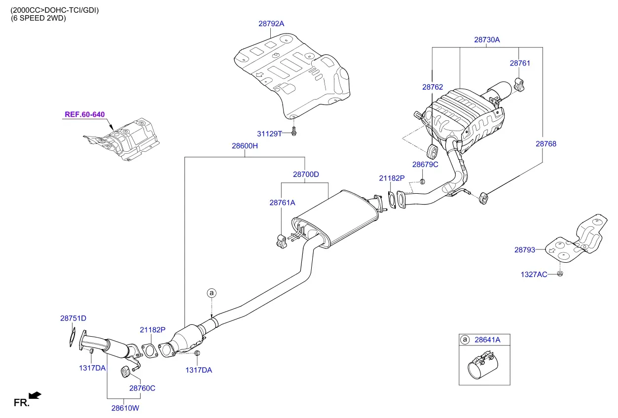 Exhaust system diagram