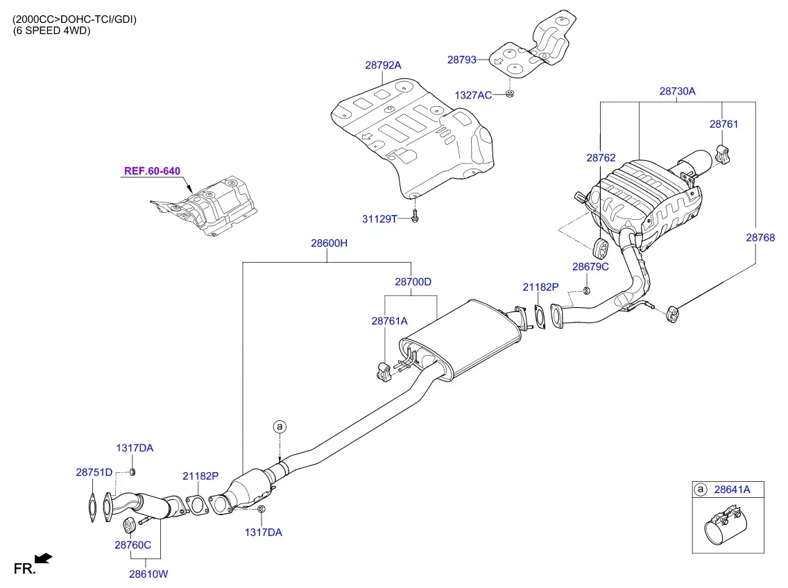Exhaust system diagram